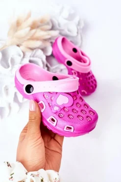 Online Dziecięce Piankowe Klapki Kroksy Fuksja Jupiter Dzieci Dziewczęce
