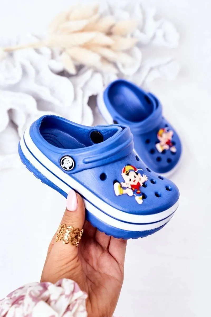 Chłopięce>Boto Dziecięce Piankowe Klapki Kroksy Niebieskie Lazy Day