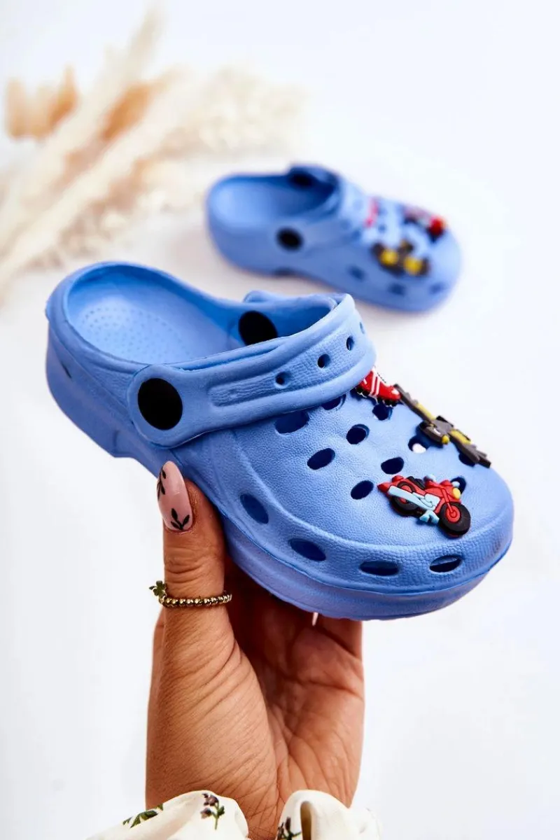 Sale Boto Dziecięce Piankowe Klapki Kroksy Niebieskie Sailor