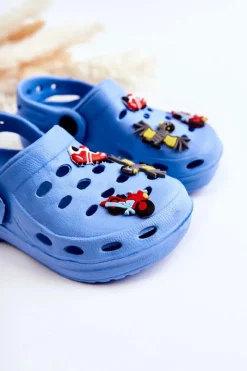 Sale Boto Dziecięce Piankowe Klapki Kroksy Niebieskie Sailor