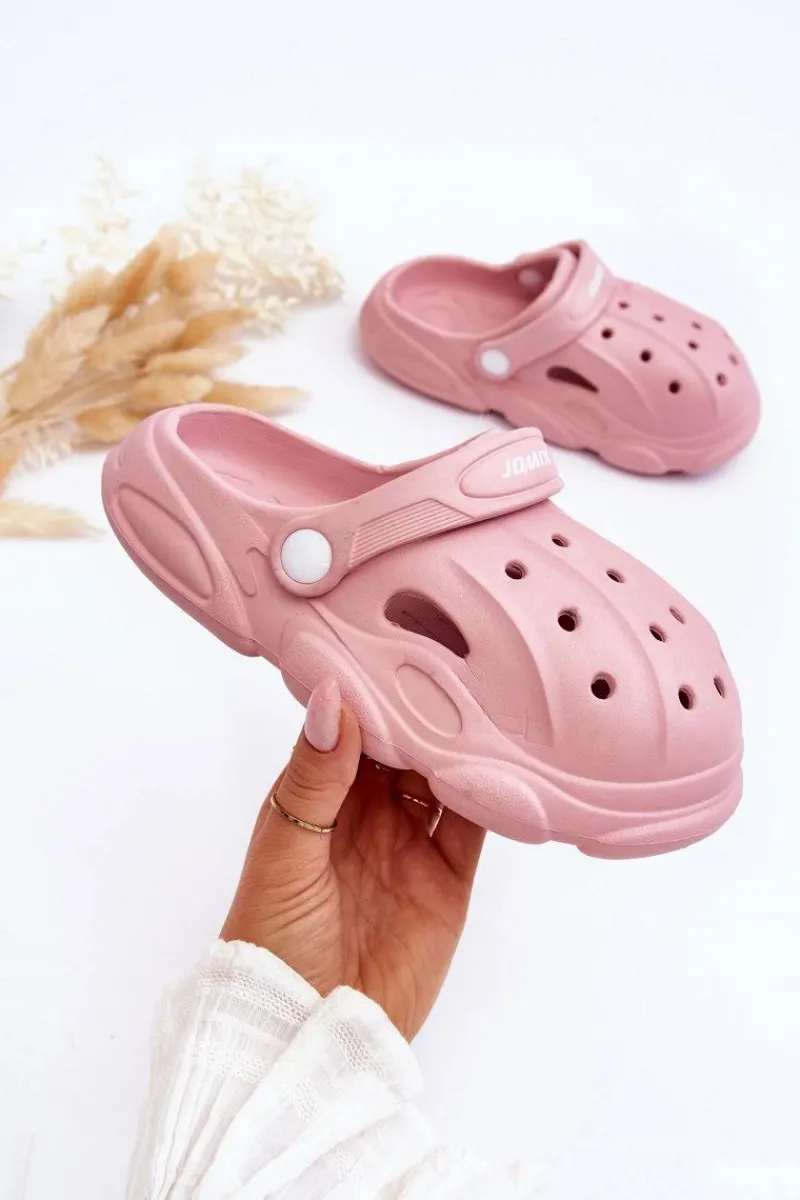 Discount Boto Dziecięce Piankowe Klapki Chodaki Różowe Cloudy Różowy