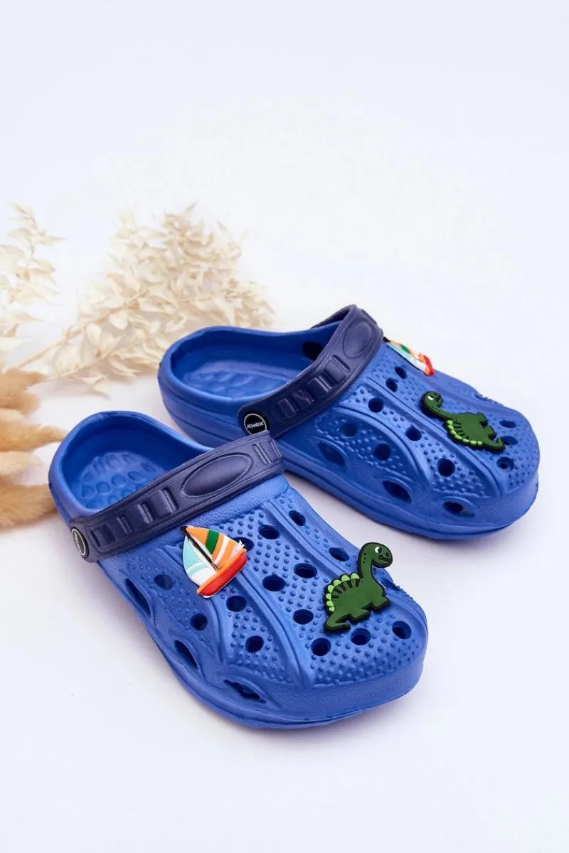 Outlet Dziecięce Piankowe Lekkie Kroksy Klapki e Sweets Dzieci Chłopięce