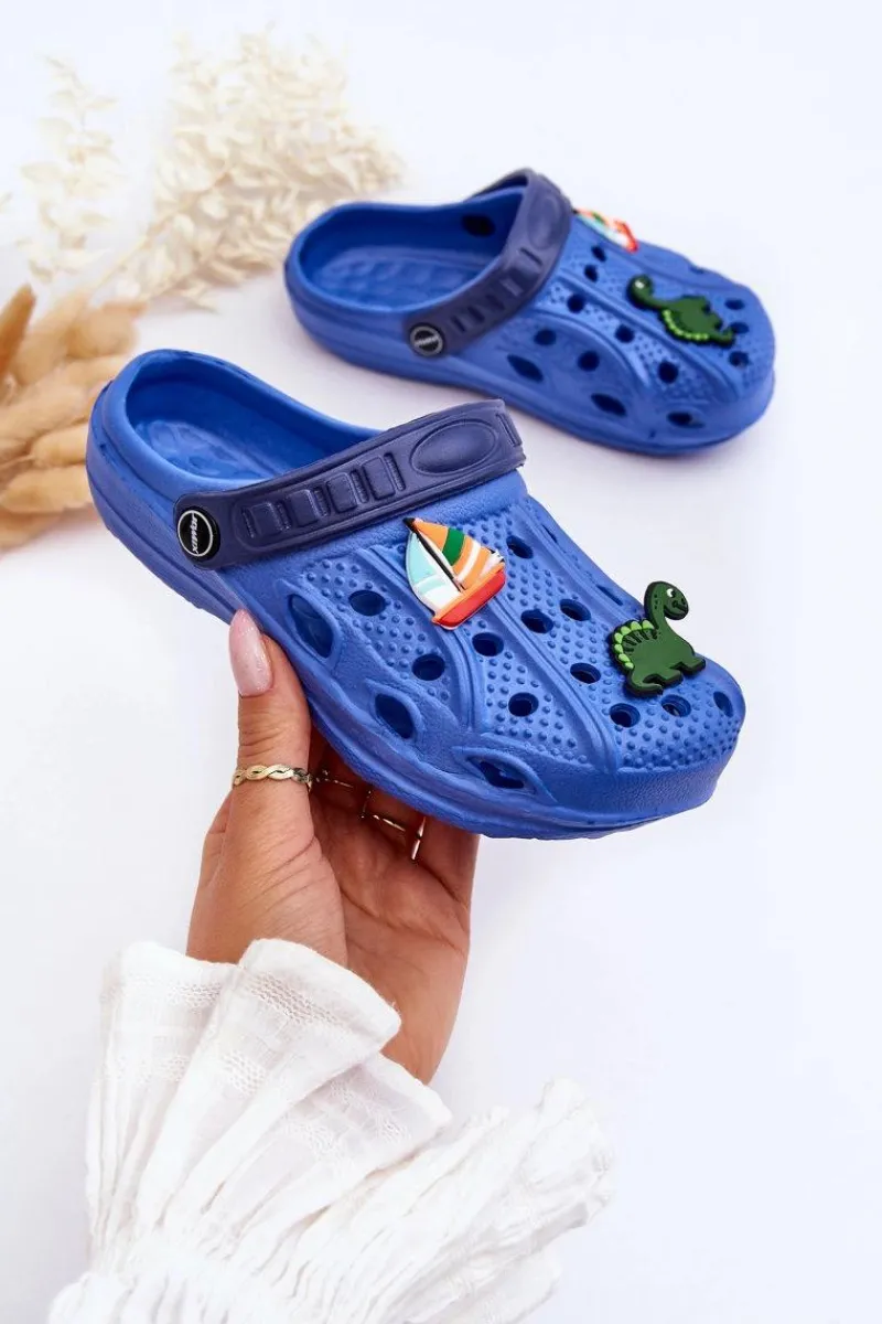 Outlet Dziecięce Piankowe Lekkie Kroksy Klapki e Sweets Dzieci Chłopięce