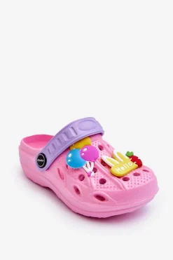 Chłopięce>Boto Dziecięce Piankowe Lekkie Kroksy Klapki Różowe Sweets