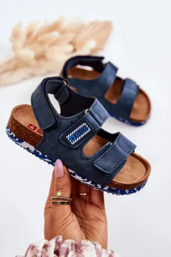 Chłopięce|Sandały Big Star>Big Star Shoes Dziecięce Sandałki Big Star JJ374117 Granatowe