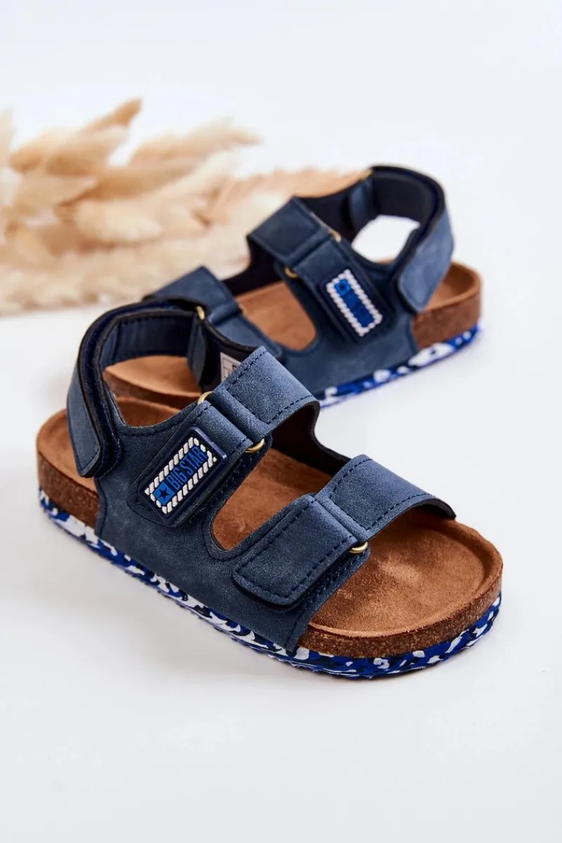 Chłopięce|Sandały Big Star>Big Star Shoes Dziecięce Sandałki Big Star JJ374117 Granatowe