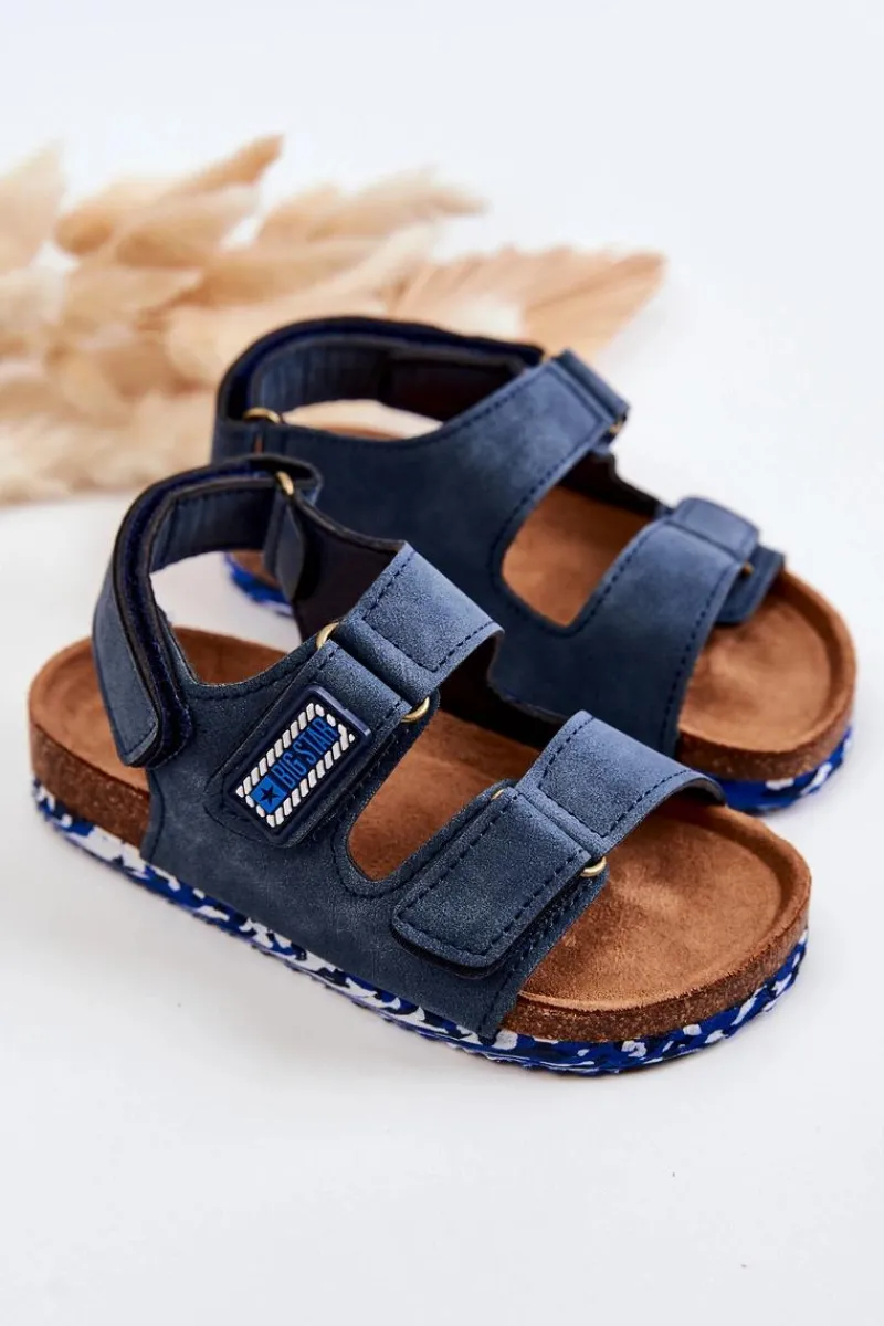 Chłopięce|Sandały Big Star>Big Star Shoes Dziecięce Sandałki Big Star JJ374117 Granatowe