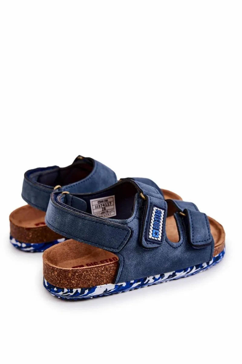 Chłopięce|Sandały Big Star>Big Star Shoes Dziecięce Sandałki Big Star JJ374117 Granatowe