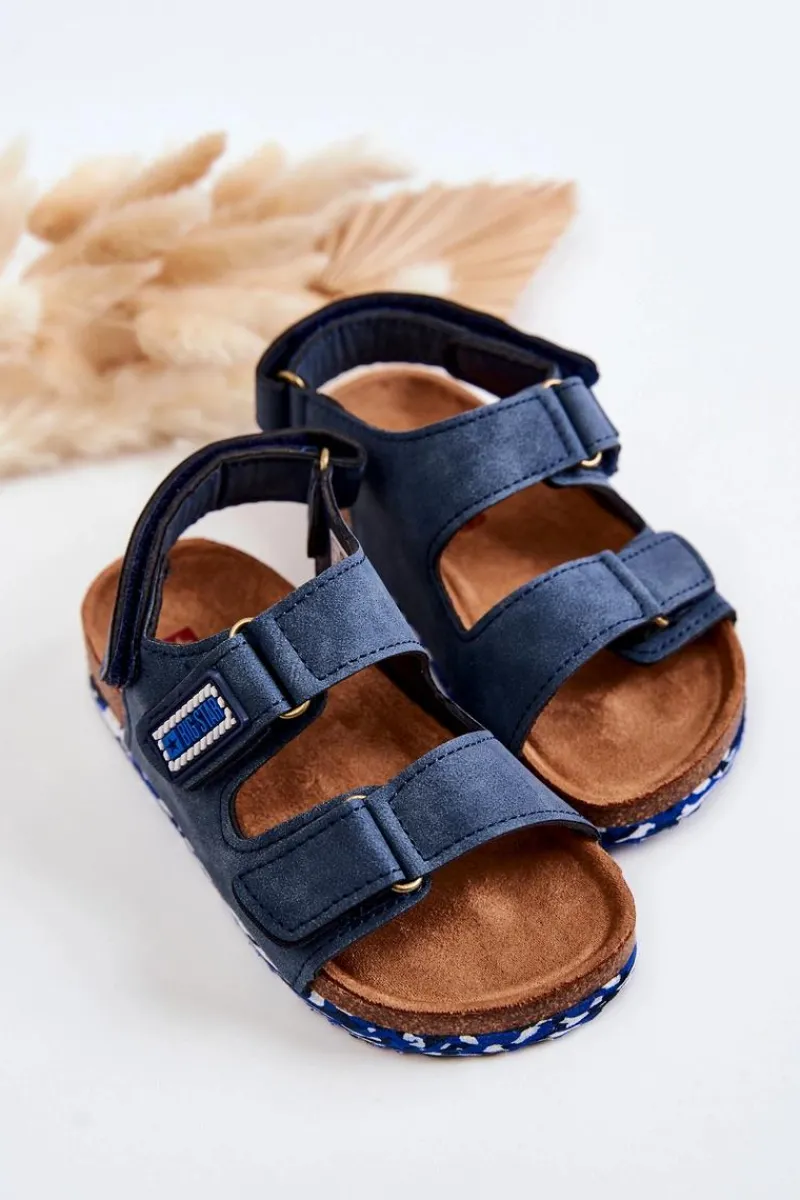 Chłopięce|Sandały Big Star>Big Star Shoes Dziecięce Sandałki Big Star JJ374117 Granatowe