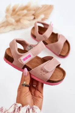 Outlet Dziecięce Sandałki Big Star JJ374121 Różowe Damskie Dziewczęce|Sandały Big Star