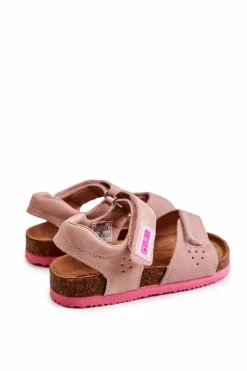 Outlet Dziecięce Sandałki Big Star JJ374121 Różowe Damskie Dziewczęce|Sandały Big Star