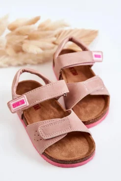 Outlet Dziecięce Sandałki Big Star JJ374121 Różowe Damskie Dziewczęce|Sandały Big Star