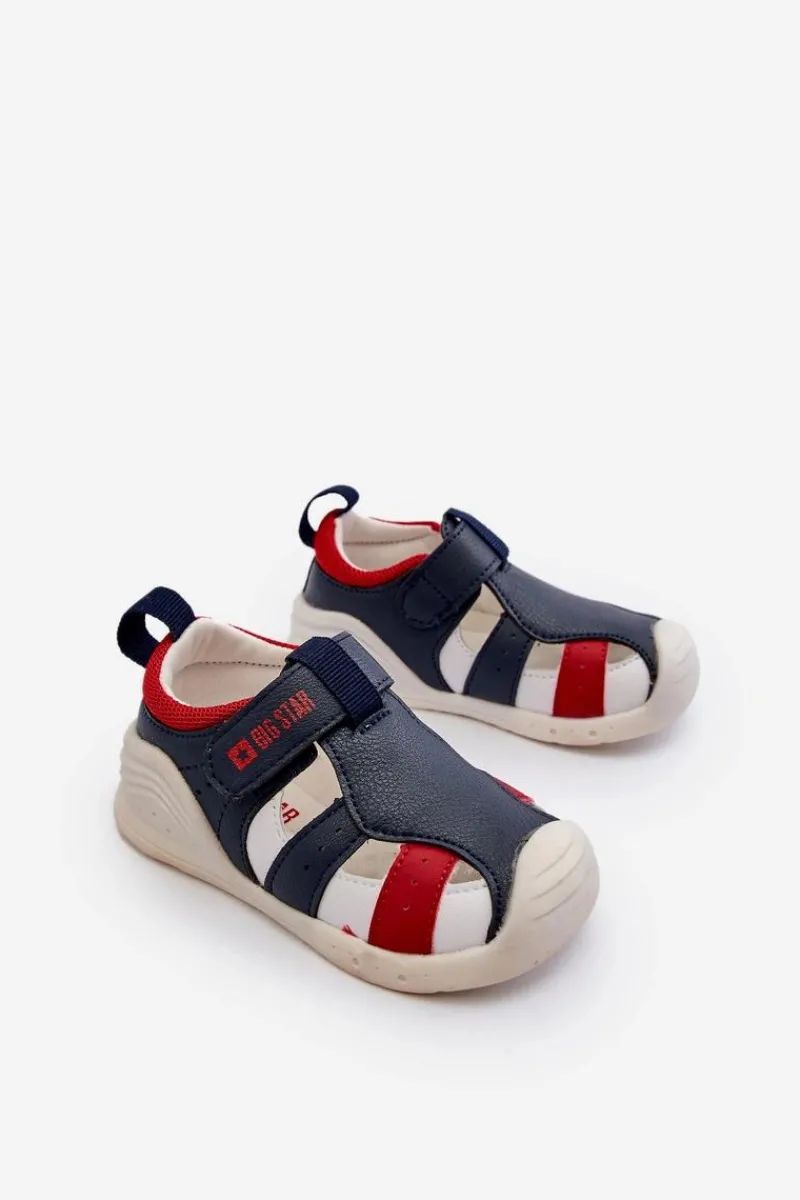 Chłopięce>Big Star Shoes Dziecięce Sandałki Big Star NN374210 Granatowe