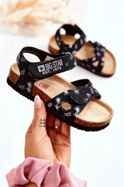 Online Big Star Shoes Dziecięce Sandałki Big Star JJ374380 Czarne