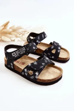Online Big Star Shoes Dziecięce Sandałki Big Star JJ374380 Czarne