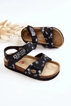 Online Big Star Shoes Dziecięce Sandałki Big Star JJ374380 Czarne