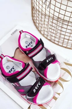 Discount Dziecięce Sandałki Dla Dziewcząt Profilaktyczne BARTEK T-16176-7/77G Dzieci Dziewczęce