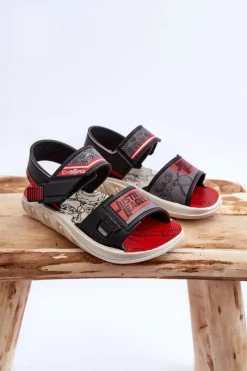 Discount Boto Dziecięce Sandałki Grendene Kids JJ385011 Czarno-Czerwone