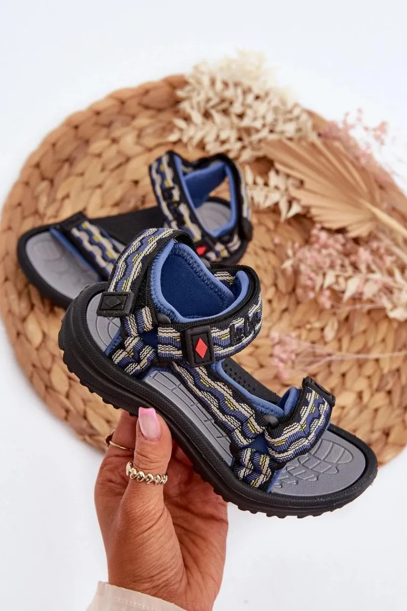 Dziewczęce>Lee Cooper Dziecięce Sandałki LCW-24-34-2601 Granatowe Niebieski