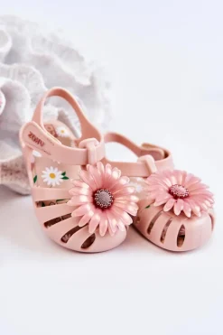 Clearance ZAXY Dziecięce Sandałki Na Rzep Pachnące JJ385032 Jasnoróżowe
