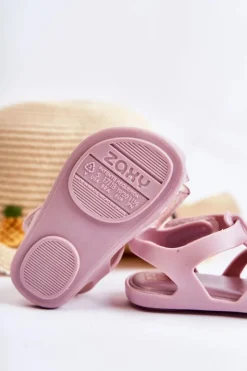 Chłopięce|Dziewczęce></noscript>ZAXY Dziecięce Sandałki Na Rzep Pachnące JJ385034 Jasnofioletowe