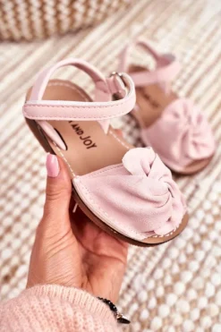 Sale Boto Dziecięce Sandałki Na Rzep Różowe Goofy