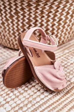 Sale Boto Dziecięce Sandałki Na Rzep Różowe Goofy