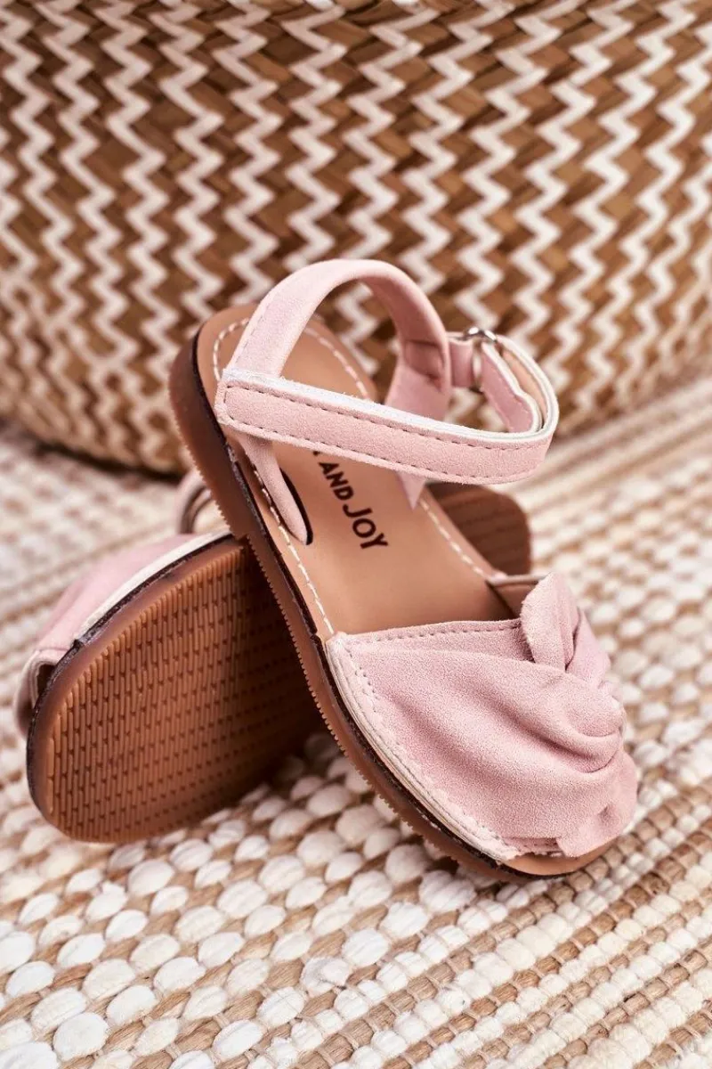 Sale Boto Dziecięce Sandałki Na Rzep Różowe Goofy