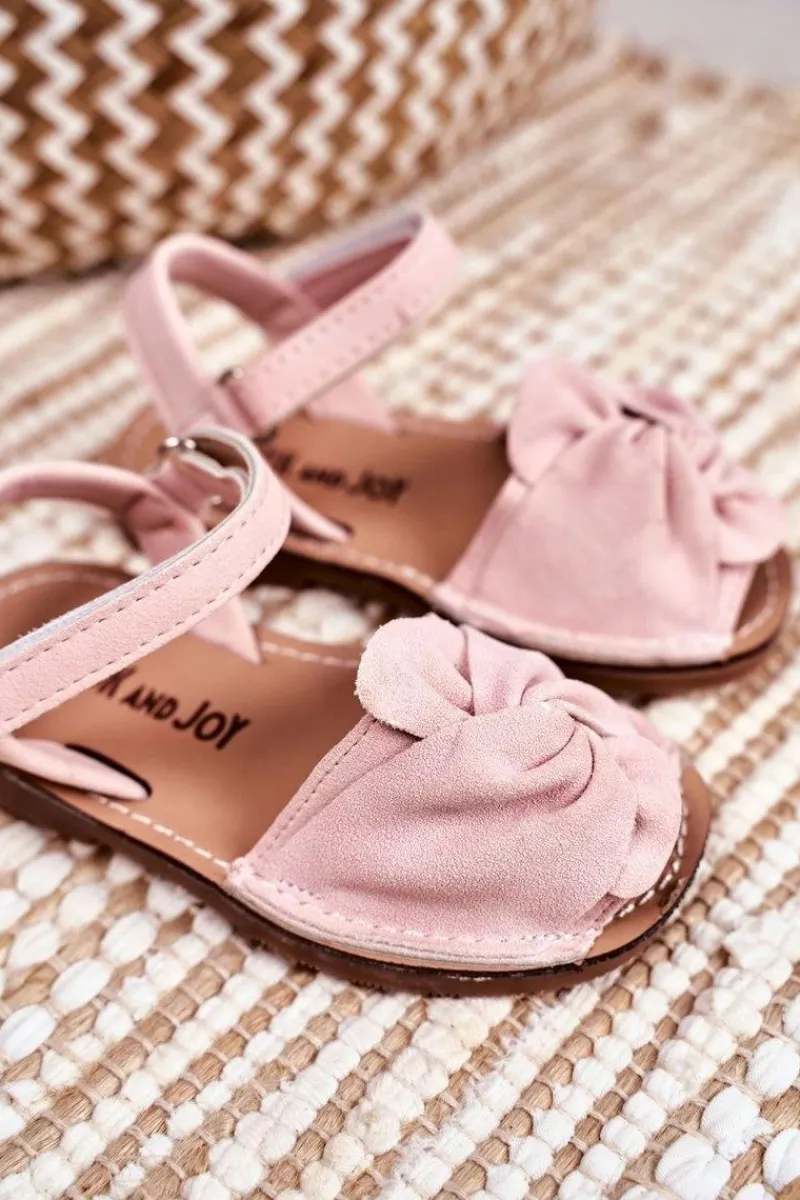 Sale Boto Dziecięce Sandałki Na Rzep Różowe Goofy