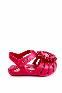 Chłopięce|Dziewczęce></noscript>ZAXY Dziecięce Sandałki Na Rzep Pachnące JJ385030 Ciemnoróżowe