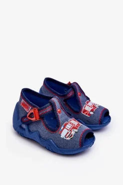 Best Dziecięce Sandałki Papcie Wóz Strażacki 217P118 e Dzieci Chłopięce|Back To School