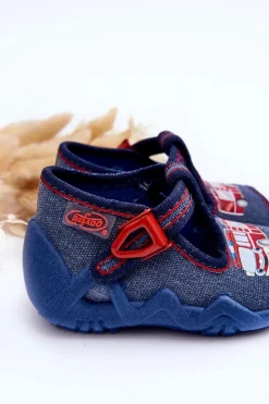 Best Dziecięce Sandałki Papcie Wóz Strażacki 217P118 e Dzieci Chłopięce|Back To School