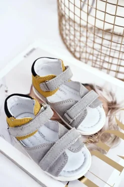 Clearance Dziecięce Sandałki Profilaktyczne Mini First Steps BARTEK W-71266 Dzieci Chłopięce