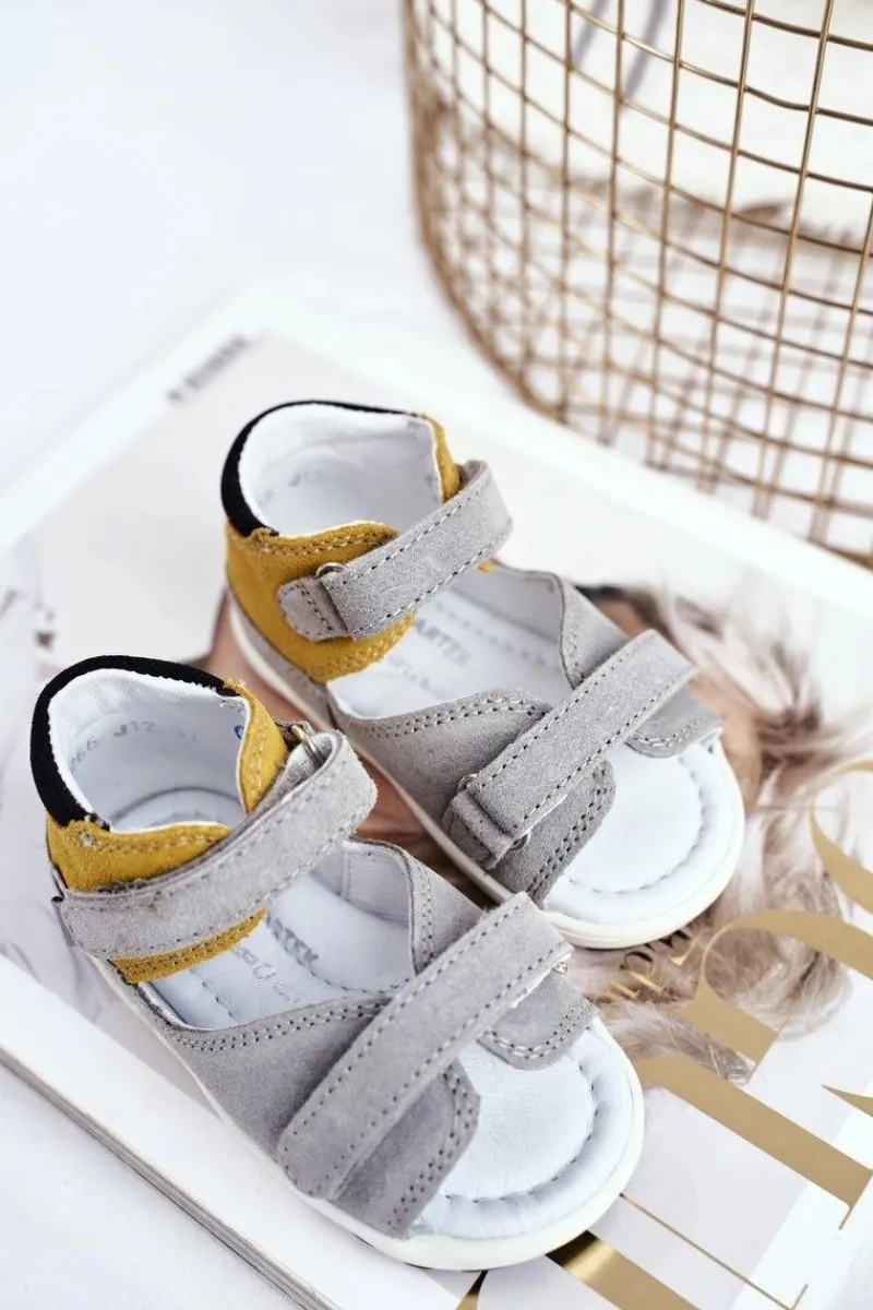 Clearance Dziecięce Sandałki Profilaktyczne Mini First Steps BARTEK W-71266 Dzieci Chłopięce