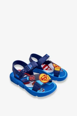 Chłopięce></noscript>Boto Dziecięce Sandałki Superman Grendene Kids JJ385050 e Niebieski