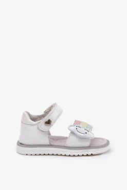 Sale Evento Dziecięce Sandałki Zapinane Na Rzep Białe Orailla Biały