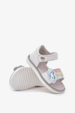 Sale Evento Dziecięce Sandałki Zapinane Na Rzep Białe Orailla Biały