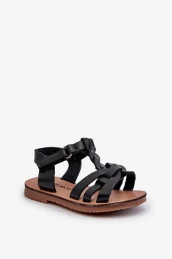 Online Boto Dziecięce Sandałki Zapinane Na Rzep Czarne Marimona Czarny