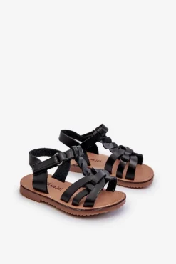 Online Boto Dziecięce Sandałki Zapinane Na Rzep Czarne Marimona Czarny