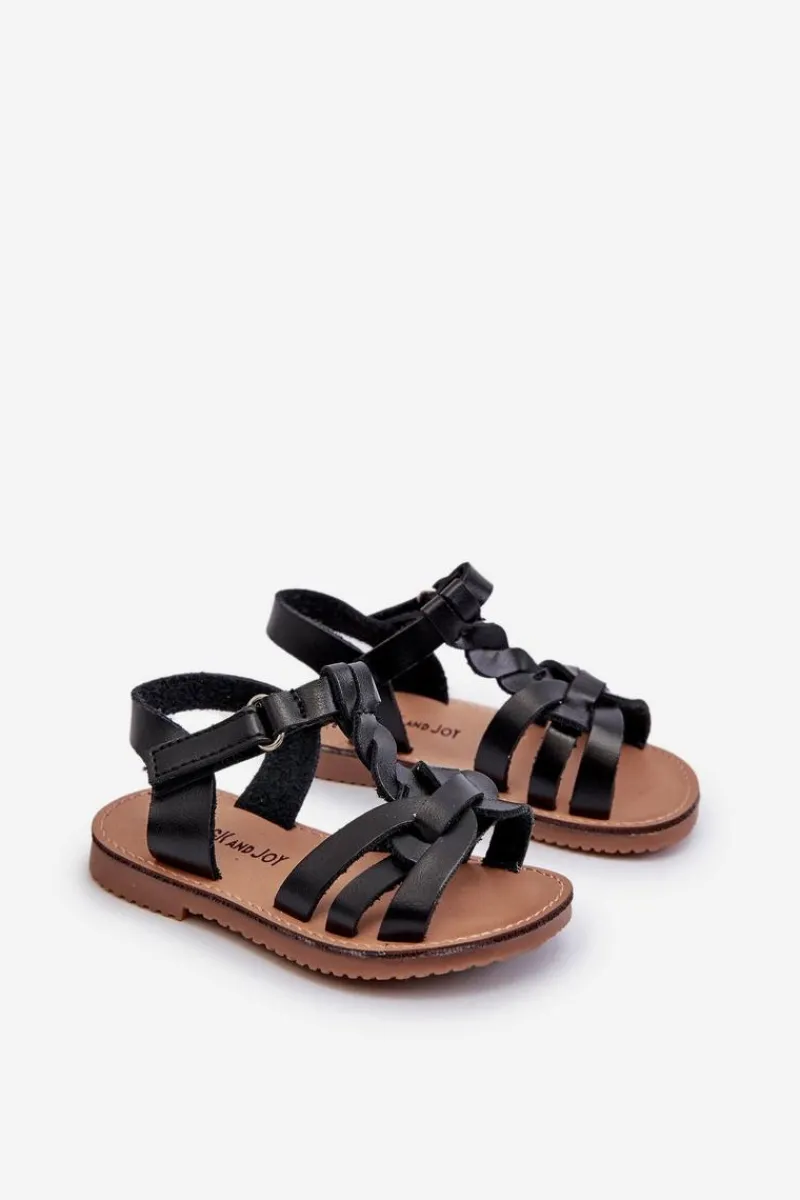 Online Boto Dziecięce Sandałki Zapinane Na Rzep Czarne Marimona Czarny