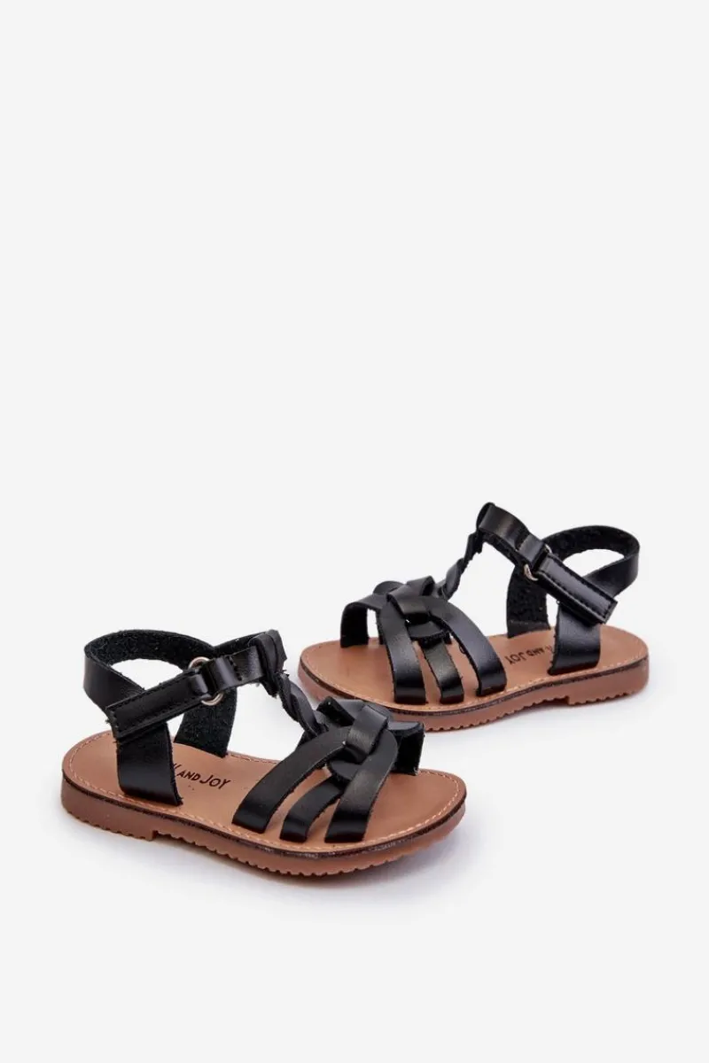 Online Boto Dziecięce Sandałki Zapinane Na Rzep Czarne Marimona Czarny