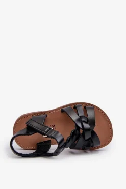 Online Boto Dziecięce Sandałki Zapinane Na Rzep Czarne Marimona Czarny