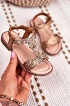 New Boto Dziecięce Sandały Champagne Lamado