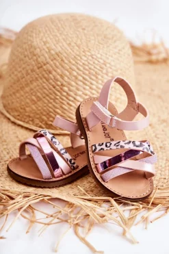 Discount Dziecięce Sandały Na Lato Różowe Nelson Dzieci Dziewczęce