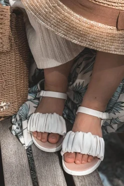 Dziewczęce>Boto Dziecięce Sandały Na Rzep Białe Aimy