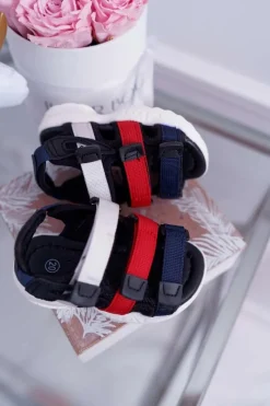 Sale Boto Dziecięce Sandały Na Rzepy Dla Dziewczynki Chłopca Czarne Fima