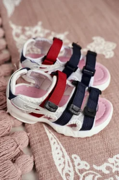 Best Dziecięce Sandały Na Rzepy Dla Dziewczynki Białe Różowe Fima Dzieci Chłopięce|Dziewczęce