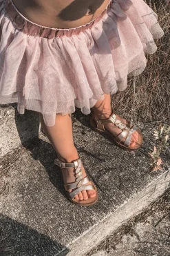 Dziewczęce>Boto Dziecięce Sandały Z Brokatem Złote Batilda