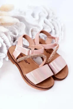 Clearance Dziecięce Sandały Z Cekinami Różowe Blake Dzieci Dziewczęce