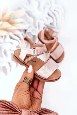 Clearance Dziecięce Sandały Z Cekinami Różowe Blake Dzieci Dziewczęce